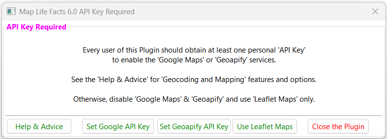 Google Maps API Key Required